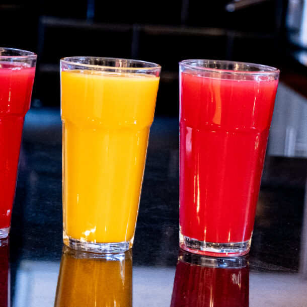 array of juices